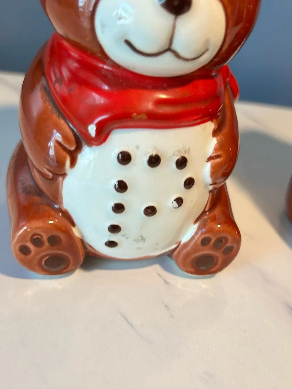B&D ceramic bears salt and pepper shakers- Japan Marking